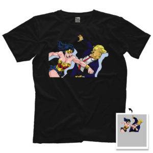 Taradublinrocks Wonder Woman Punching Trump Shirt
