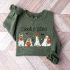 3Halloween SweatshirtHalloween SweaterGhost SweatshirtHalloween Dog SweatshirtGhost D