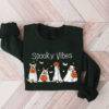 4Halloween SweatshirtHalloween SweaterGhost SweatshirtHalloween Dog SweatshirtGhost D
