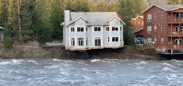 Juneau Home Succumbs To Glacier-driven Flood, Leaving Bystanders In Awe: Devastation Strikes Juneau Home Succumbs To Glacier-driven Flood