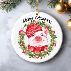 Pig Christmas 2023 Ornament