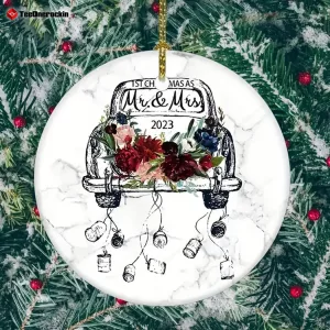 1st Christmas As Mr And Mrs 2023 Ornament