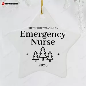 Emergency Nurse First Christmas Ornament 2023