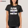 Lamar Jackson Flock Around And Find Out Baltimore Ravens Ladies Boyfriend Shirt