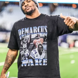 Micah Parsons Wearing DeMarcus Ware Shirt