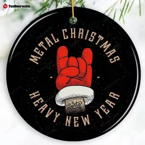 Vintage Heavy Metal Christmas Ornament