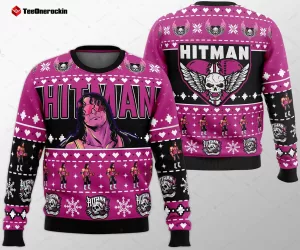 The Hitman Bret Hart Wrestler Ugly Christmas Sweater