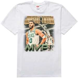 Kristaps Porzingis Wearing Jayson Tatum MVP Premium SS T-Shirt