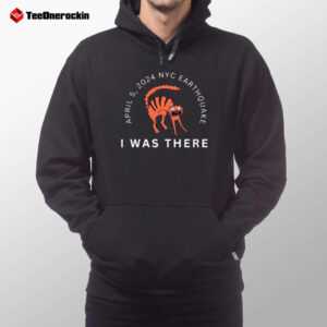 April 5 2024 Nyc Earth Quake Cursed Cat I Was There Hoodie