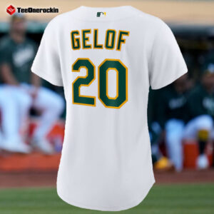 Back Zack Gelof Oakland Athletics Women's Home Replica Player Jersey