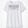 Mind Your Own D*mn Business Harris Walz 2024 Ladies Boyfriend Shirt
