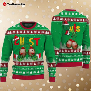 Chest Nuts 2024 Ugly Holiday Sweater