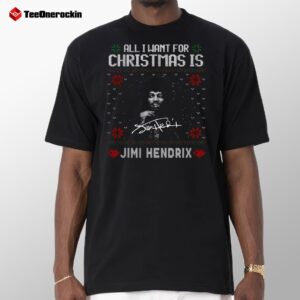 All I Want For Christmas Is Jimi Hendrix 2024 Shirt