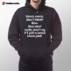 Offical Knock Knock Joke Don't Cry Hoodie