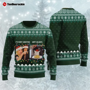 Yelling At A Cat Meme It's Merry Christmas Ugly Holiday Sweater