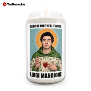 Saint Of Free Heal Thcare Luigi Mangione Candle