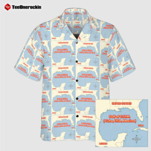 Front Gulf Of C.U.M Cuba Usa Mexico Hawaiian Shirt
