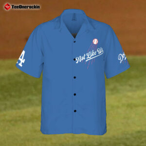 Front Dodgers Not Like Us Freddie Freeman LA 10 2 Outs Hawaiian Shirt