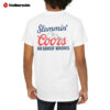 Back Official Slammin' Coors And Bangin' Whores Shirt