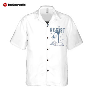 Front Trump Resist Penguins Against Tariffs Flipper Up Hawaiian Shirt