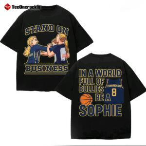 [Front + Back] Indiana Sophie Standing On Business In The World Full Shirt