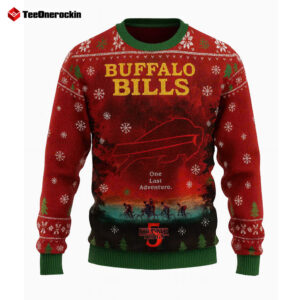 Buffalo Bills and Stranger Things 5 Ugly Holiday Sweater