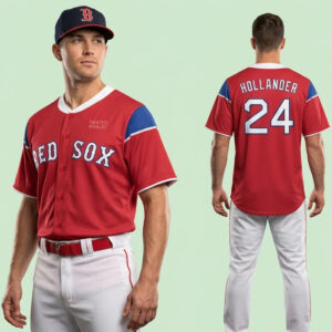 Boston Red Sox Heated Rivalry Hollander 24 Baseball Jersey