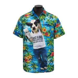 Just A Dad Who Always Came Back With The Milk Hawaiian Shirt