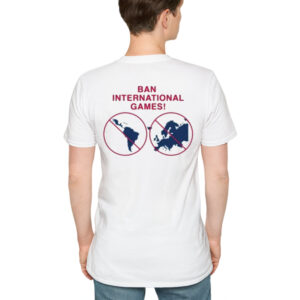 Back American Football Frist Ban International Games Shirt