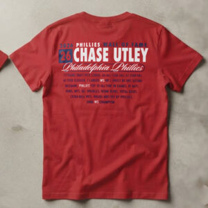 Back 2026 Phillies Wall Of Fame Chase Utley Shirt