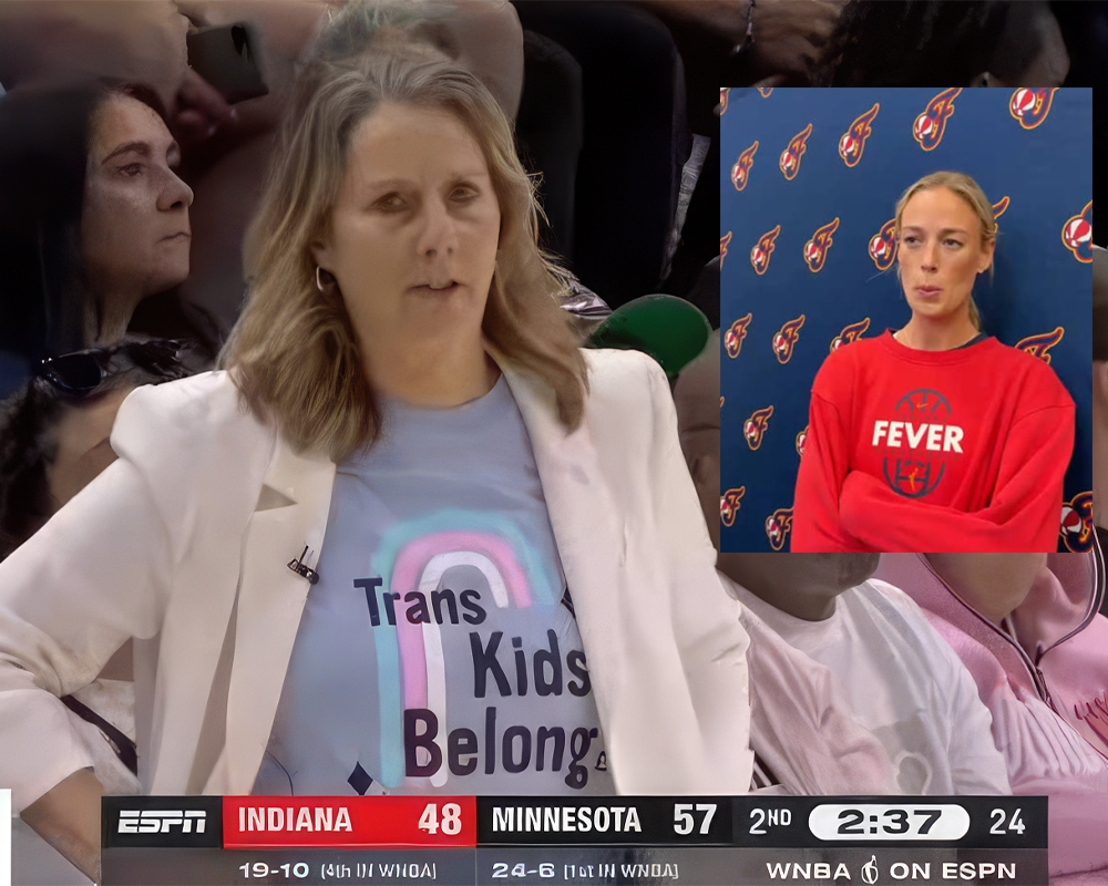 Minnesota Lynx Head Coach Cheryl Reeve Wearing Trans Kids Belong Shirt