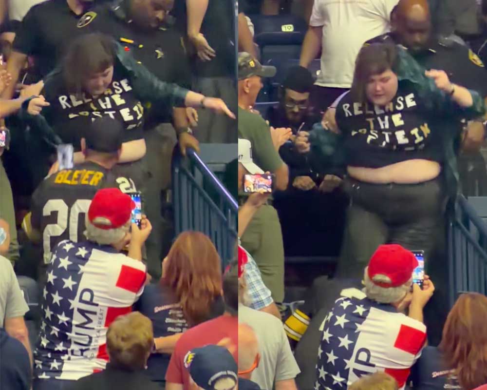 Release the Epstein Files Accountability at an Ohio Trump Rally Release the Epstein Files Accountability at an Ohio Trump Rally